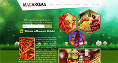 Desktop Screenshot of macaroma.com